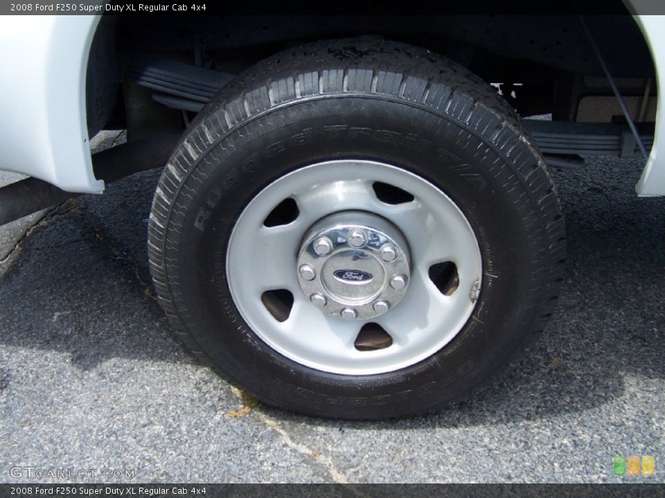 2008 Ford F250 Super Duty XL Regular Cab 4x4 Wheel and Tire Photo #51232028