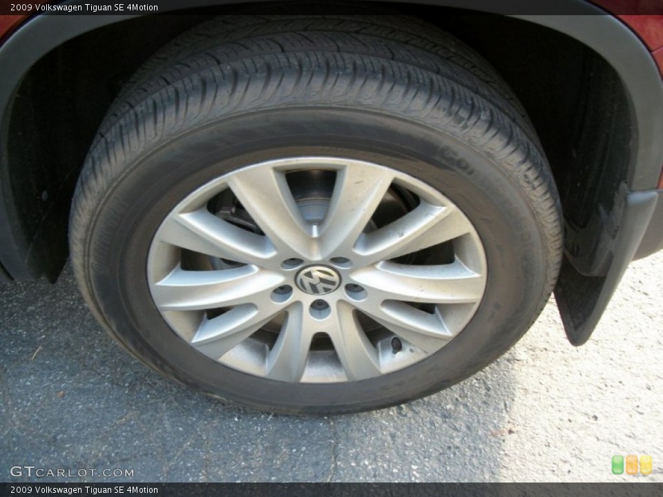 2009 Volkswagen Tiguan SE 4Motion Wheel and Tire Photo #51246620