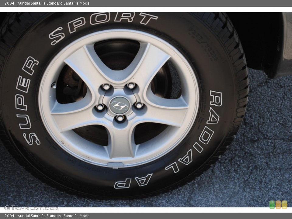 2004 Hyundai Santa Fe  Wheel and Tire Photo #51248078