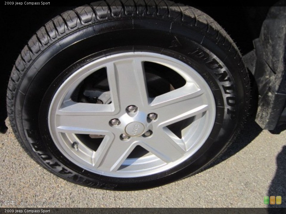 2009 Jeep Compass Sport Wheel and Tire Photo #51250205