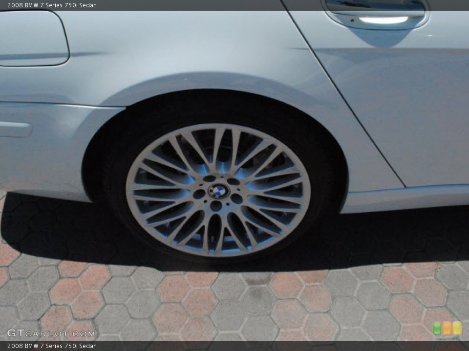 2008 BMW 7 Series 750i Sedan Wheel and Tire Photo #51255197