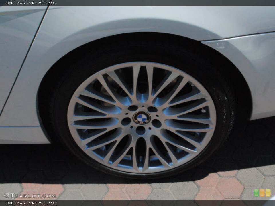 2008 BMW 7 Series 750i Sedan Wheel and Tire Photo #51255239
