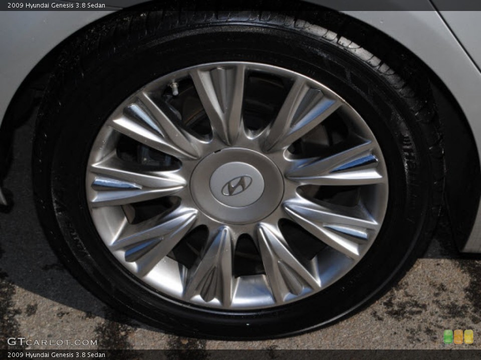 2009 Hyundai Genesis 3.8 Sedan Wheel and Tire Photo #51277615