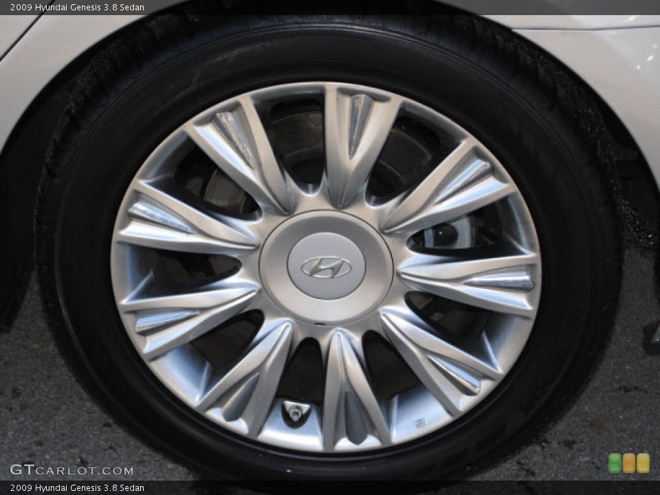 2009 Hyundai Genesis 3.8 Sedan Wheel and Tire Photo #51277729