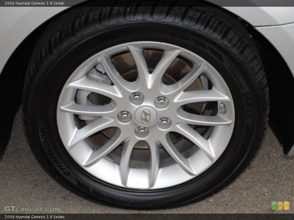2009 Hyundai Genesis 3.8 Sedan Wheel and Tire Photo #51278092