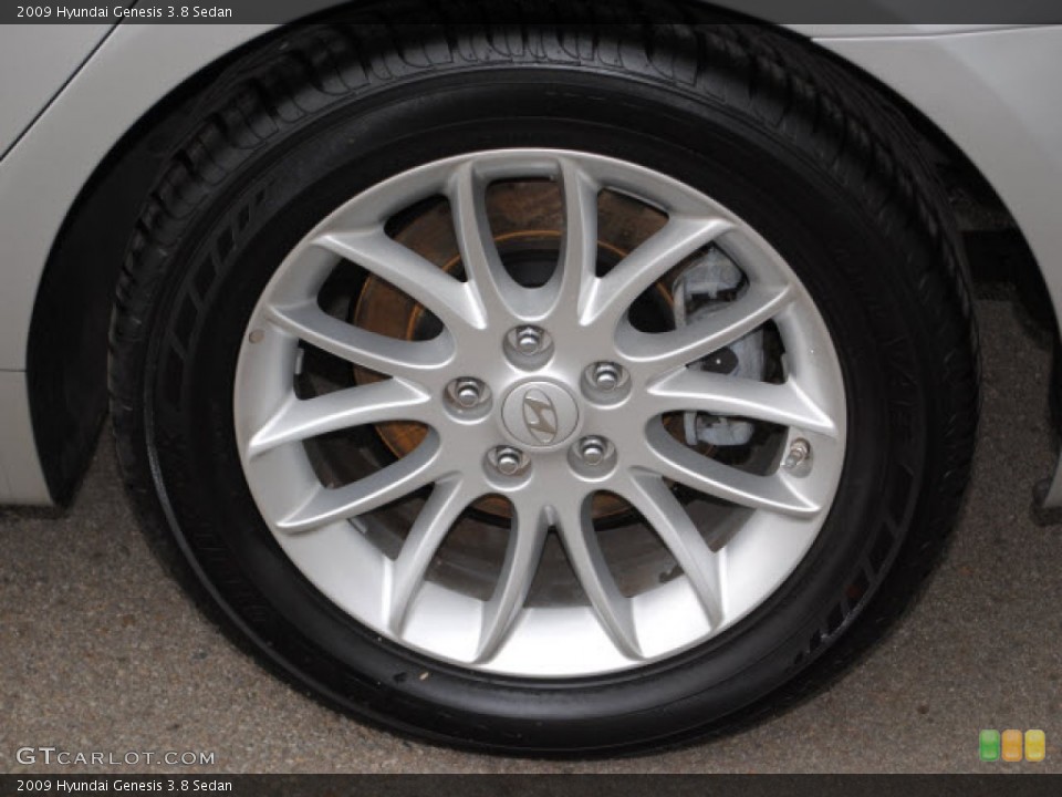 2009 Hyundai Genesis 3.8 Sedan Wheel and Tire Photo #51278305