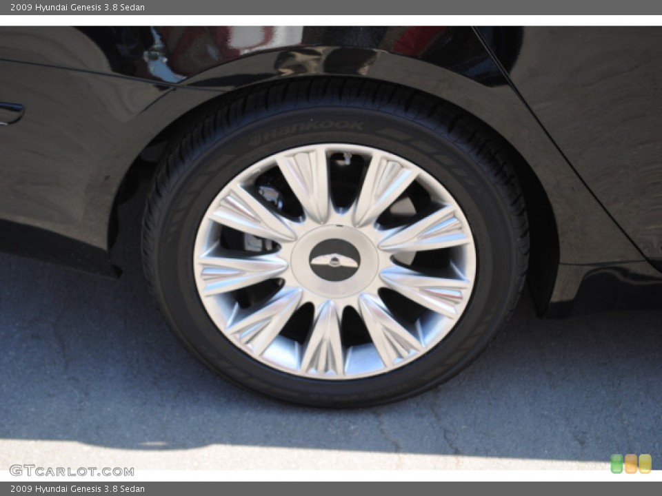 2009 Hyundai Genesis 3.8 Sedan Wheel and Tire Photo #51279259