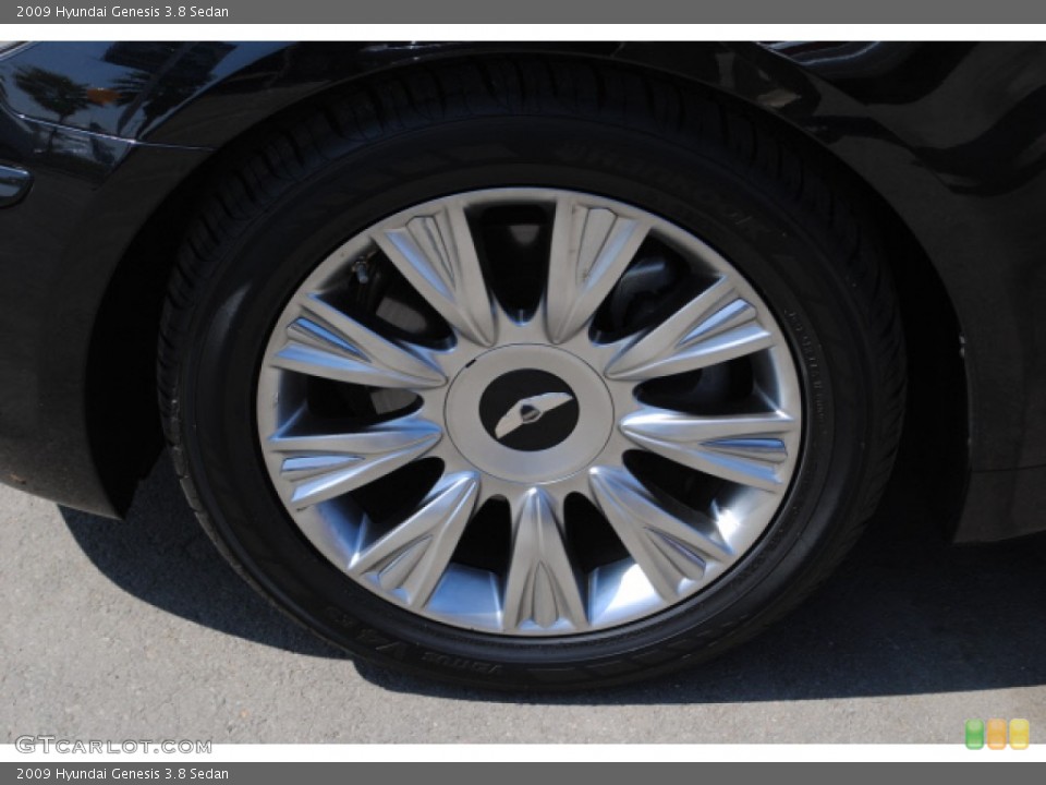 2009 Hyundai Genesis 3.8 Sedan Wheel and Tire Photo #51279514