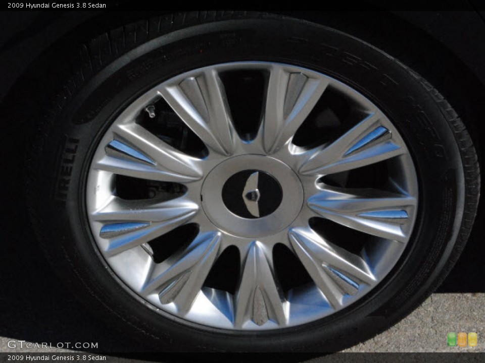 2009 Hyundai Genesis 3.8 Sedan Wheel and Tire Photo #51280360