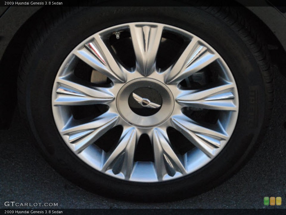 2009 Hyundai Genesis 3.8 Sedan Wheel and Tire Photo #51280450