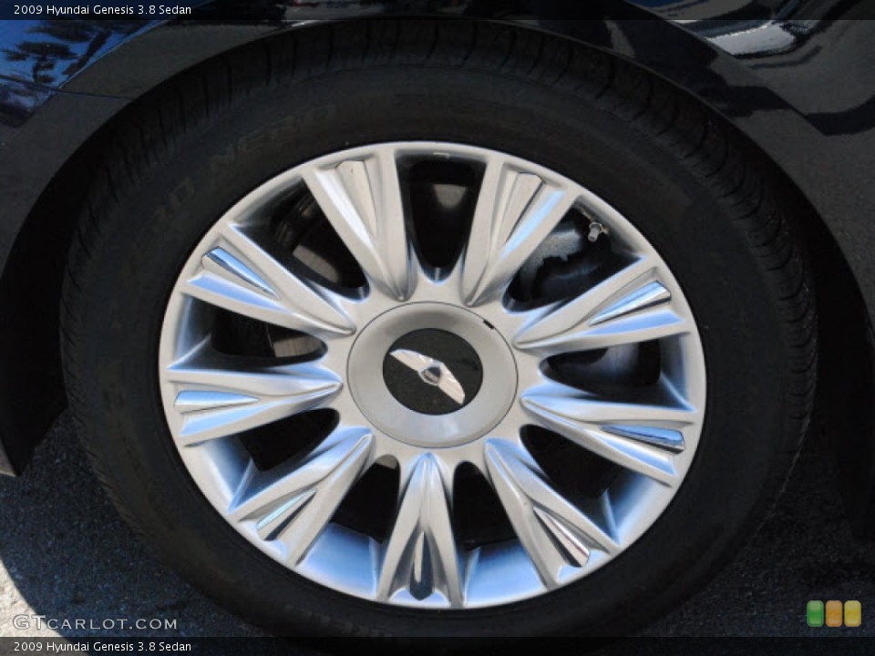 2009 Hyundai Genesis 3.8 Sedan Wheel and Tire Photo #51280573