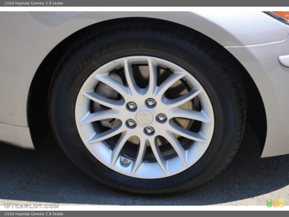 2009 Hyundai Genesis 3.8 Sedan Wheel and Tire Photo #51282556