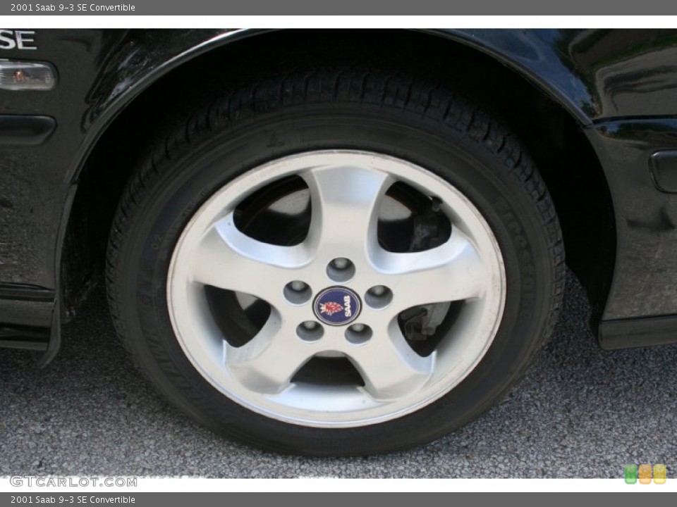 2001 Saab 9-3 SE Convertible Wheel and Tire Photo #51297532
