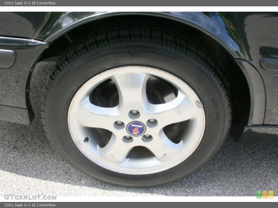 2001 Saab 9-3 SE Convertible Wheel and Tire Photo #51297544