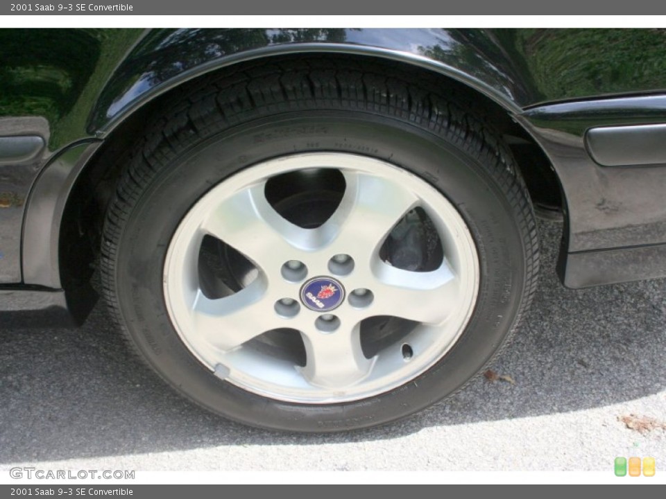 2001 Saab 9-3 SE Convertible Wheel and Tire Photo #51297559