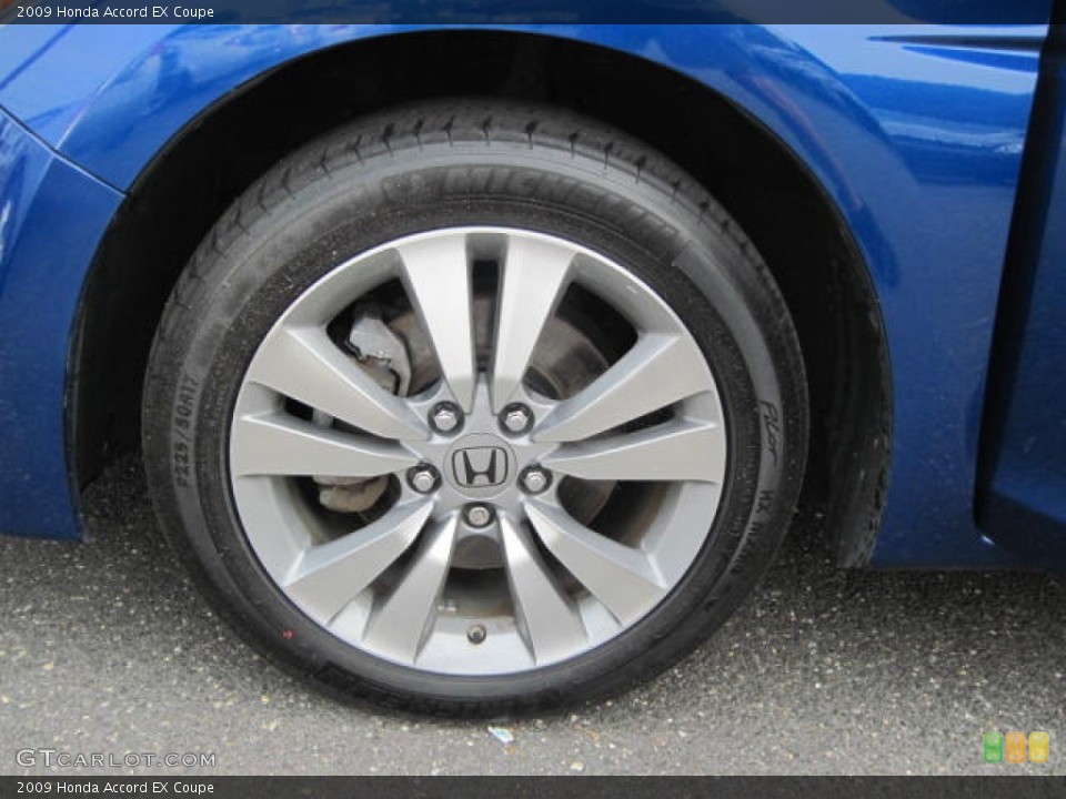 2009 Honda Accord EX Coupe Wheel and Tire Photo #51312727