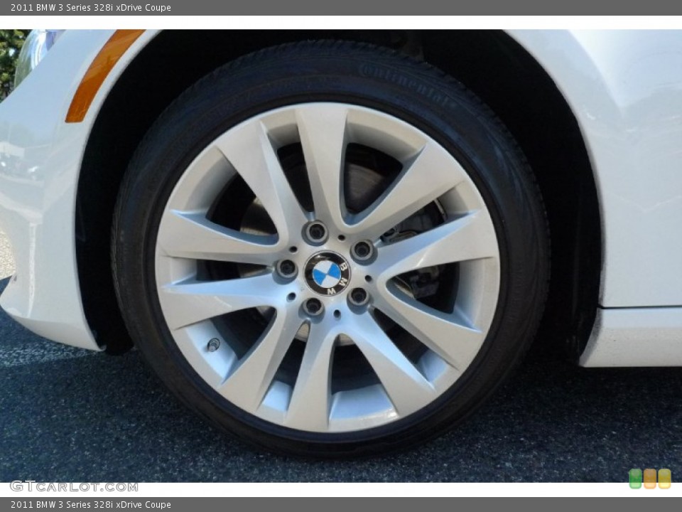 2011 BMW 3 Series 328i xDrive Coupe Wheel and Tire Photo #51329569