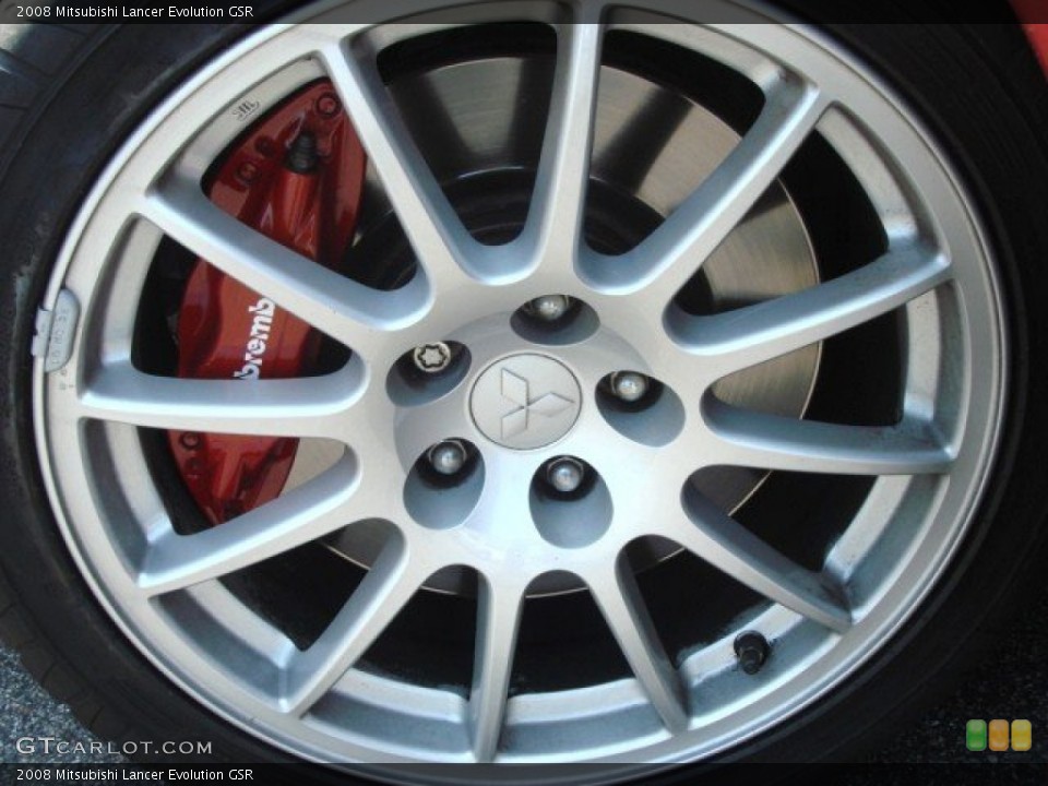 2008 Mitsubishi Lancer Evolution GSR Wheel and Tire Photo #51333622