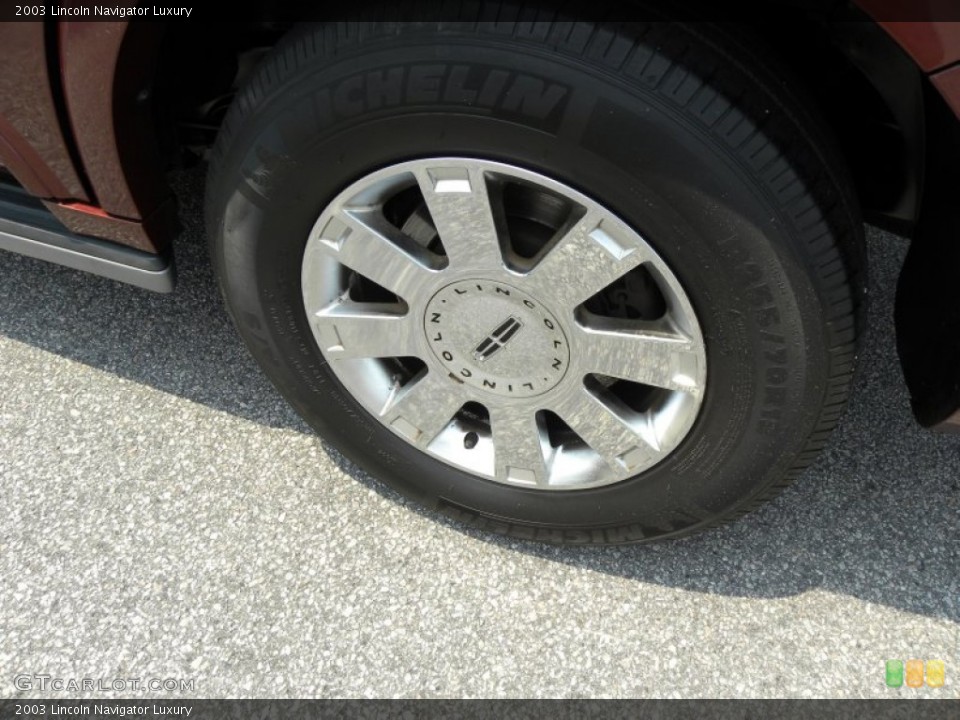 2003 Lincoln Navigator Luxury Wheel and Tire Photo #51350654