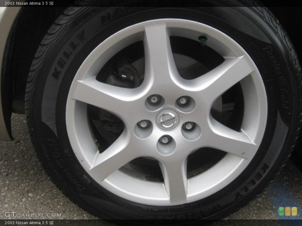 2003 Nissan Altima 3.5 SE Wheel and Tire Photo #51365669