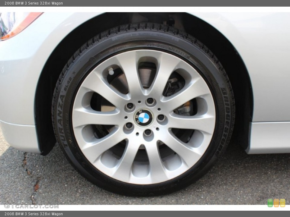 2008 BMW 3 Series 328xi Wagon Wheel and Tire Photo #51429165