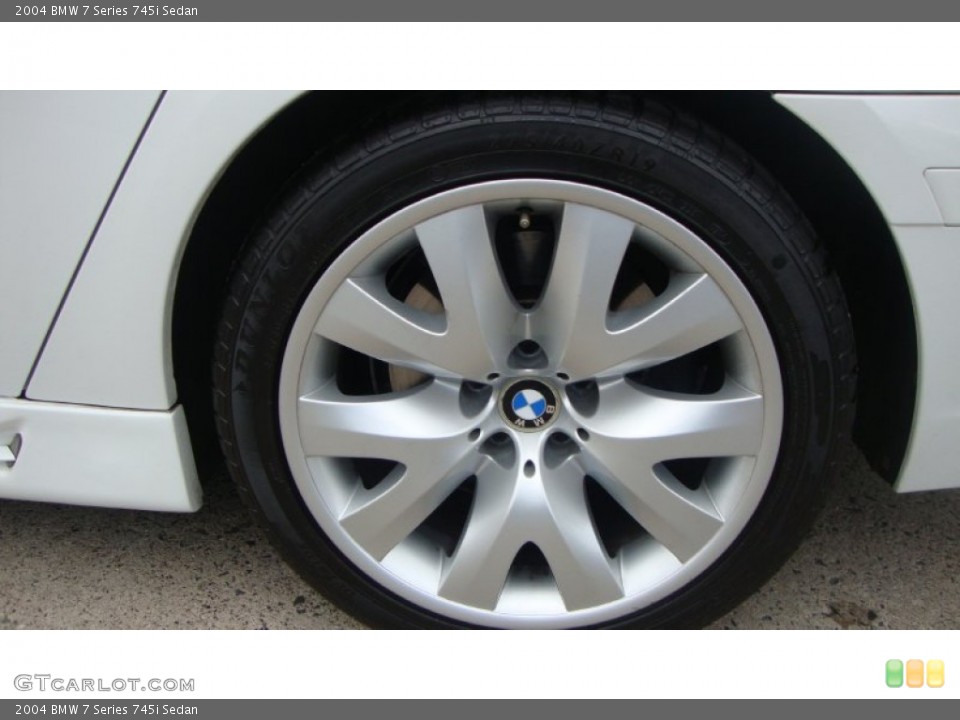 2004 BMW 7 Series 745i Sedan Wheel and Tire Photo #51429714