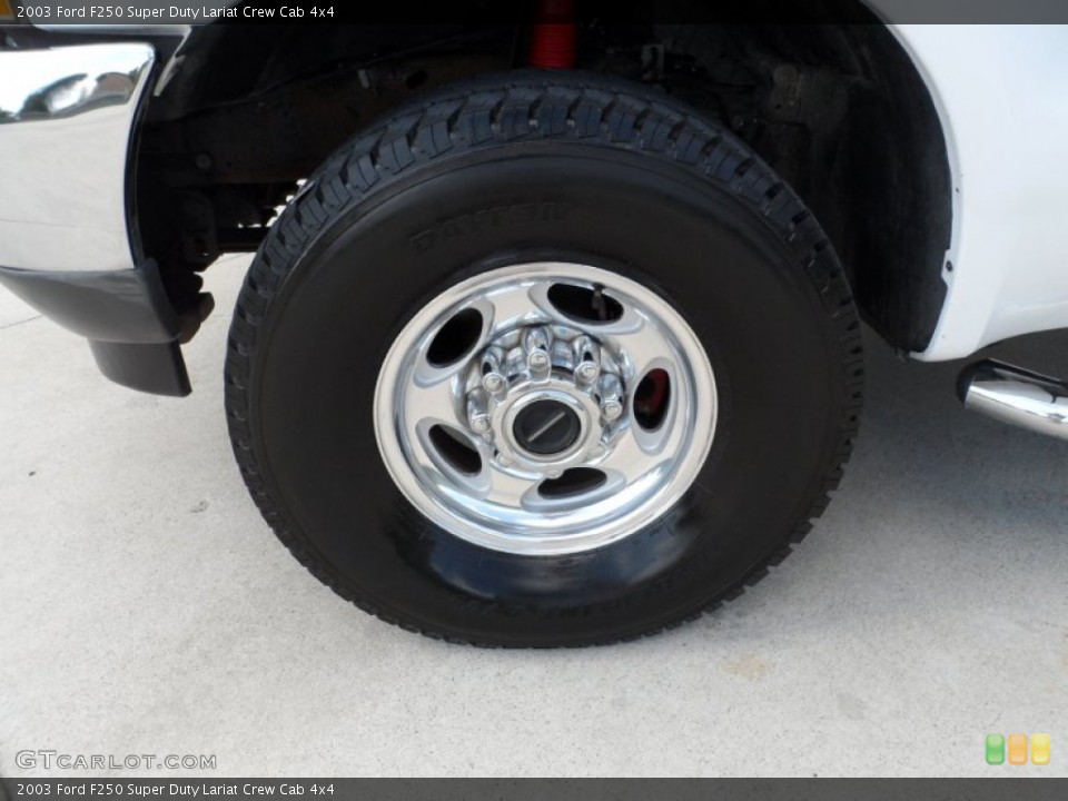 2003 Ford F250 Super Duty Lariat Crew Cab 4x4 Wheel and Tire Photo #51433443