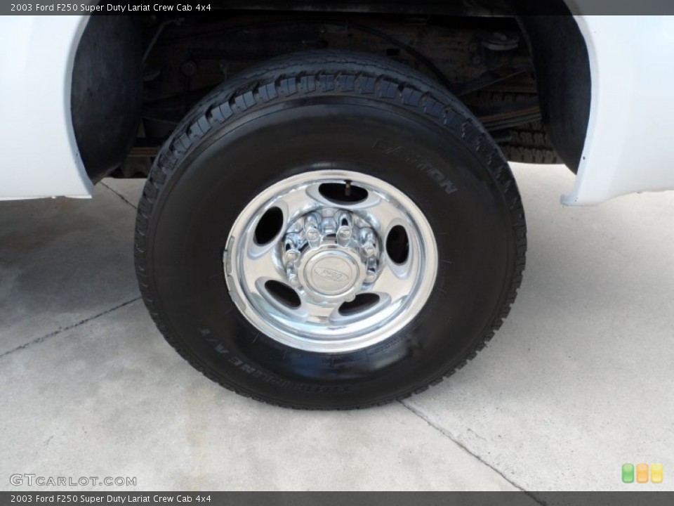 2003 Ford F250 Super Duty Lariat Crew Cab 4x4 Wheel and Tire Photo #51433449