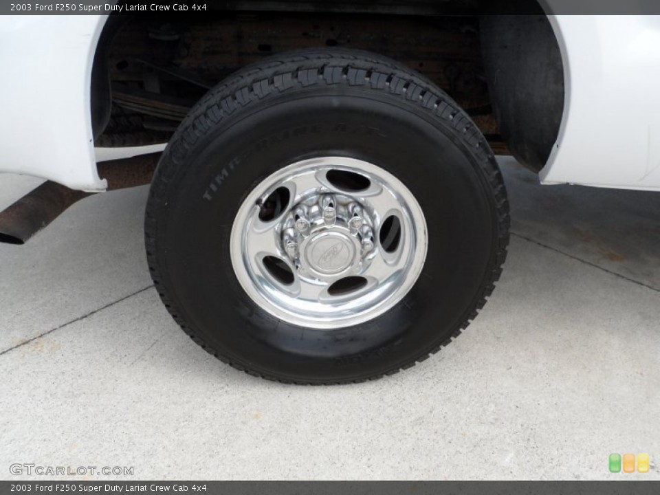 2003 Ford F250 Super Duty Lariat Crew Cab 4x4 Wheel and Tire Photo #51433464