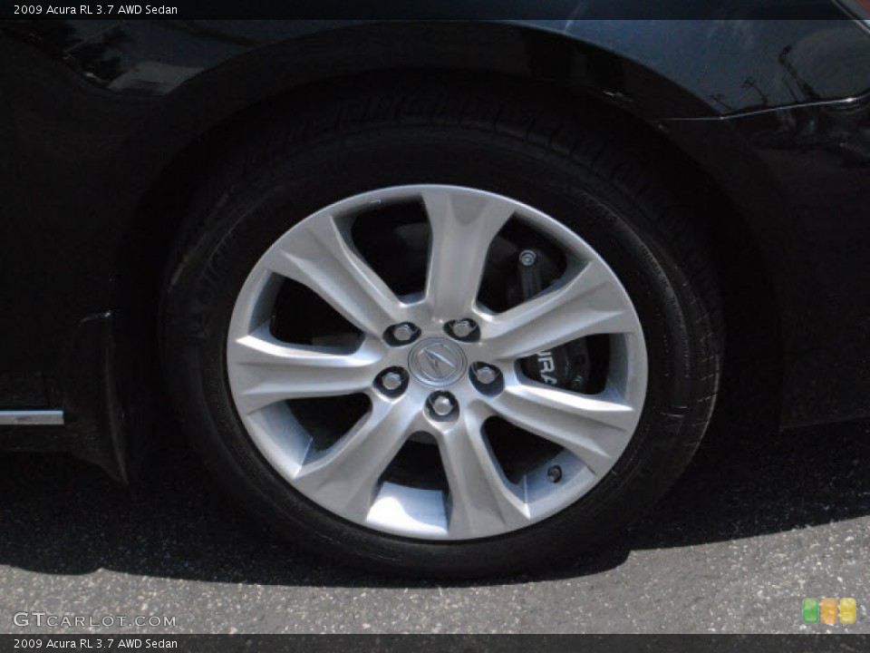 2009 Acura RL 3.7 AWD Sedan Wheel and Tire Photo #51439782