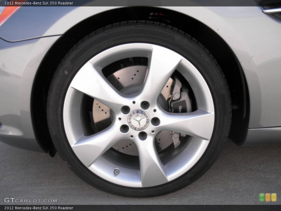 2012 Mercedes-Benz SLK 350 Roadster Wheel and Tire Photo #51448899