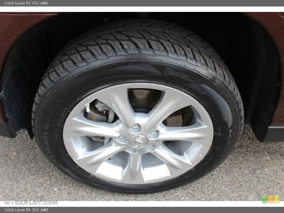 2009 Lexus RX 350 AWD Wheel and Tire Photo #51488290