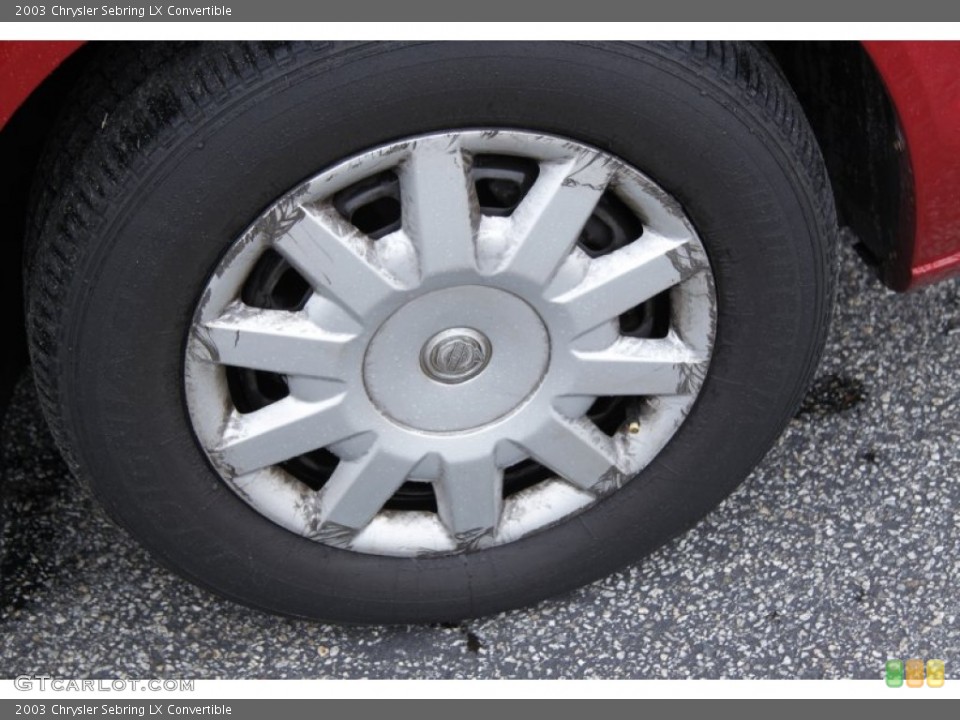 2003 Chrysler Sebring LX Convertible Wheel and Tire Photo #51492094