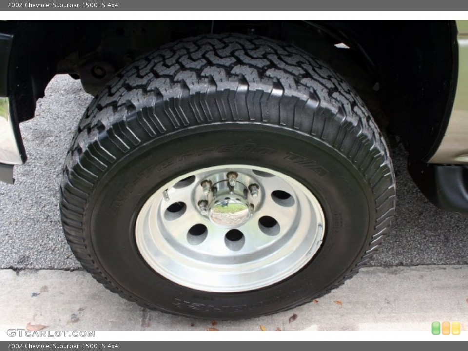 2002 Chevrolet Suburban 1500 LS 4x4 Wheel and Tire Photo #51497401