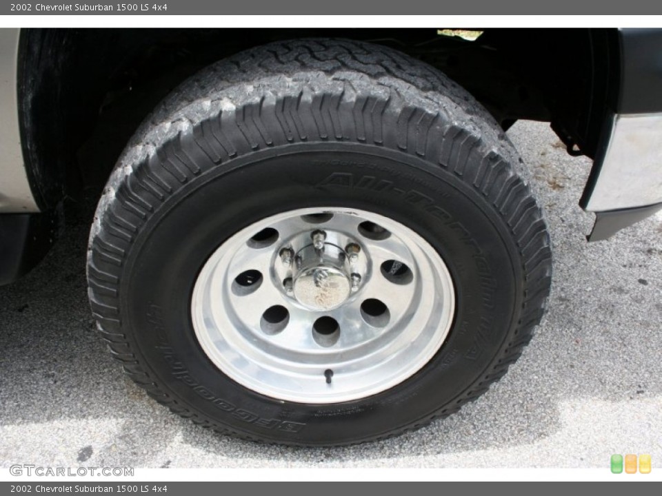 2002 Chevrolet Suburban 1500 LS 4x4 Wheel and Tire Photo #51497416