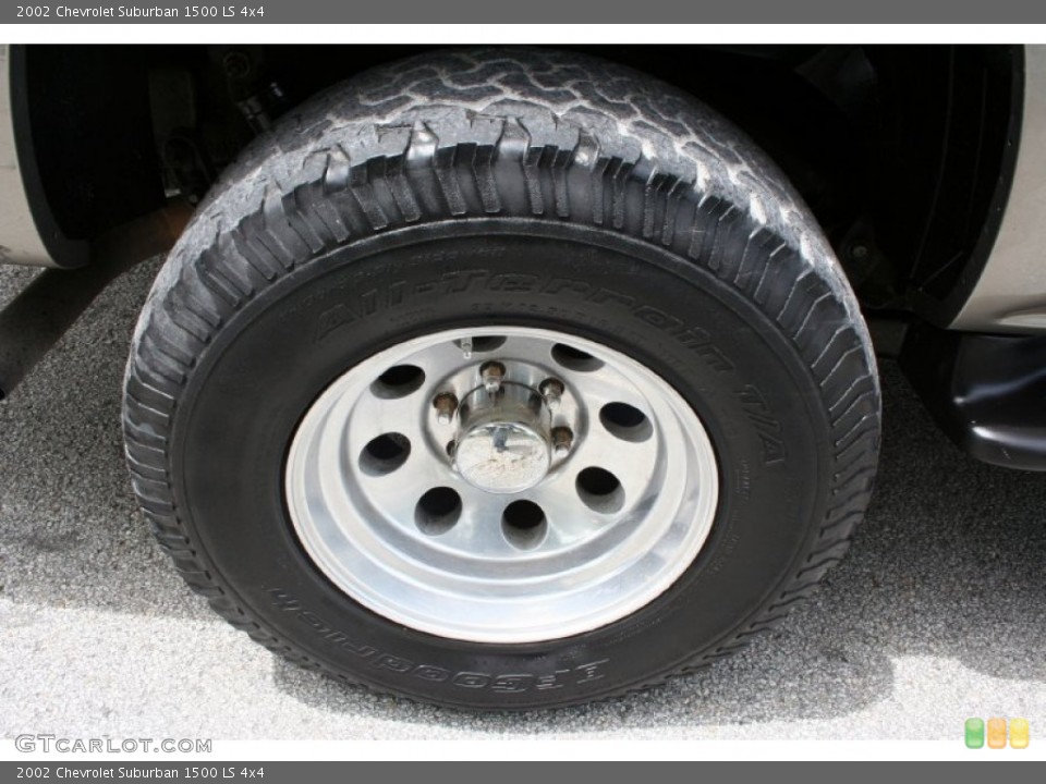 2002 Chevrolet Suburban 1500 LS 4x4 Wheel and Tire Photo #51497431