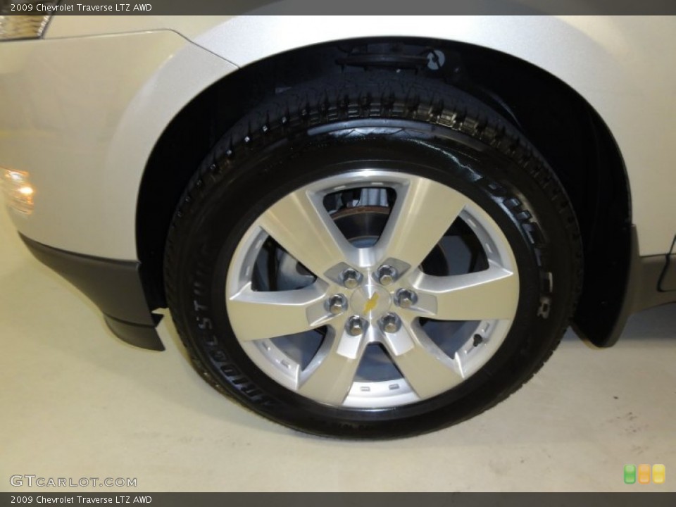 2009 Chevrolet Traverse LTZ AWD Wheel and Tire Photo #51500935