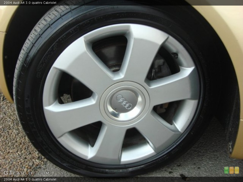 2004 Audi A4 3.0 quattro Cabriolet Wheel and Tire Photo #51521425