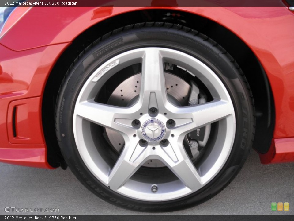 2012 Mercedes-Benz SLK 350 Roadster Wheel and Tire Photo #51521518