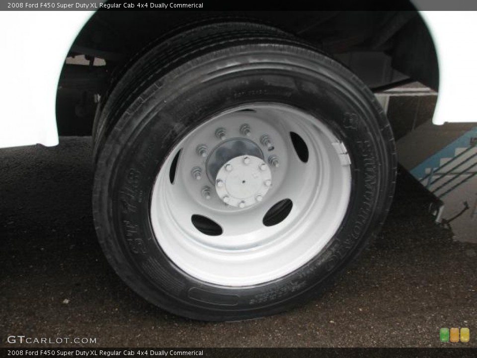 2008 Ford F450 Super Duty XL Regular Cab 4x4 Dually Commerical Wheel and Tire Photo #51528388