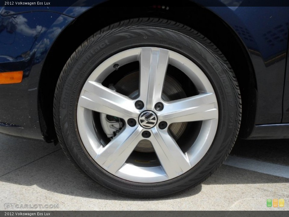 2012 Volkswagen Eos Lux Wheel and Tire Photo #51529279