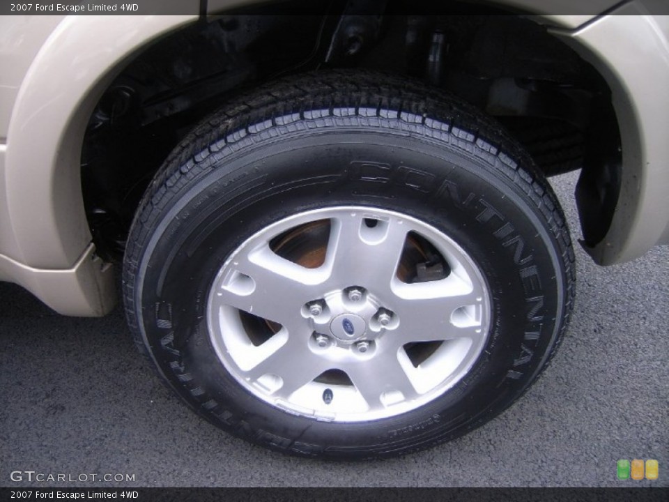 2007 Ford Escape Limited 4WD Wheel and Tire Photo #51537457