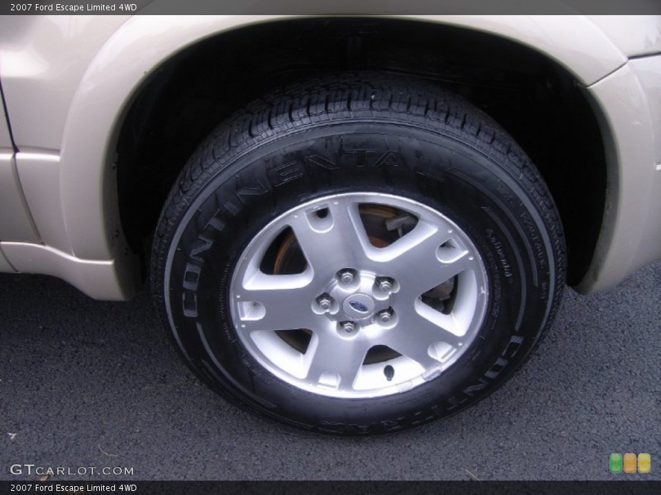 2007 Ford Escape Limited 4WD Wheel and Tire Photo #51537466