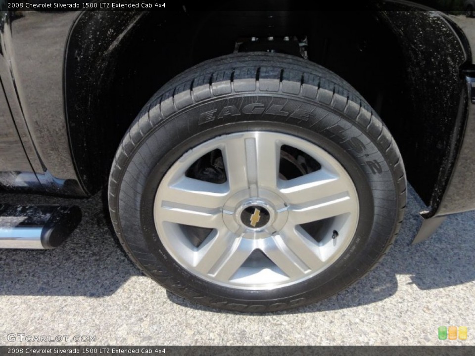 2008 Chevrolet Silverado 1500 LTZ Extended Cab 4x4 Wheel and Tire Photo #51557943