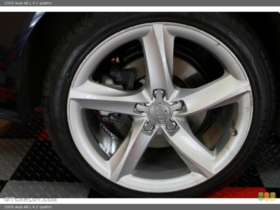 2009 Audi A8 L 4.2 quattro Wheel and Tire Photo #51558270