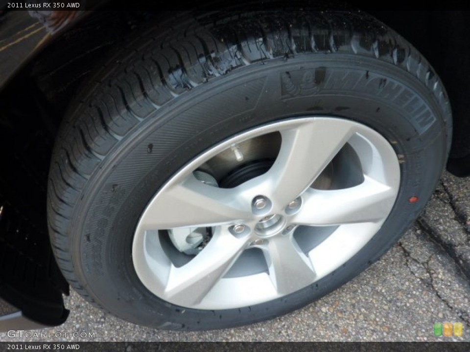 2011 Lexus RX 350 AWD Wheel and Tire Photo #51558585