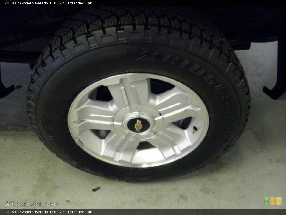 2008 Chevrolet Silverado 1500 Z71 Extended Cab Wheel and Tire Photo #51580387
