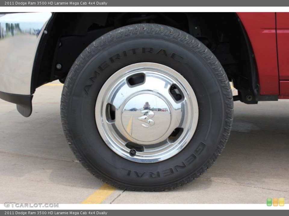 2011 Dodge Ram 3500 HD Laramie Mega Cab 4x4 Dually Wheel and Tire Photo #51584536