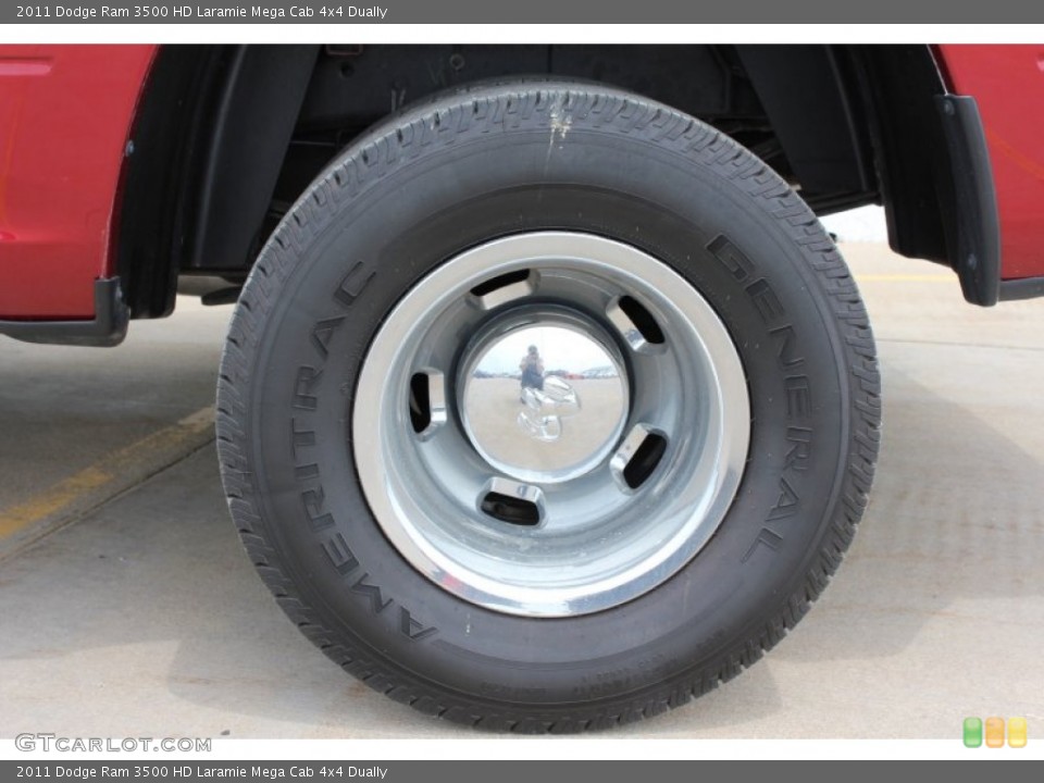 2011 Dodge Ram 3500 HD Laramie Mega Cab 4x4 Dually Wheel and Tire Photo #51584548