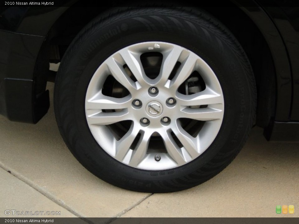 2010 Nissan Altima Hybrid Wheel and Tire Photo #51604948